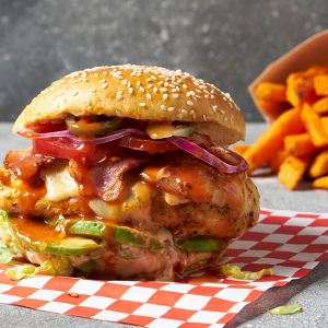 Grilled Chicken Cheese Burger